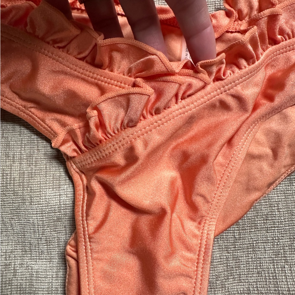 Orange coral Bikini Set size small new with tags - Picture 3 of 4